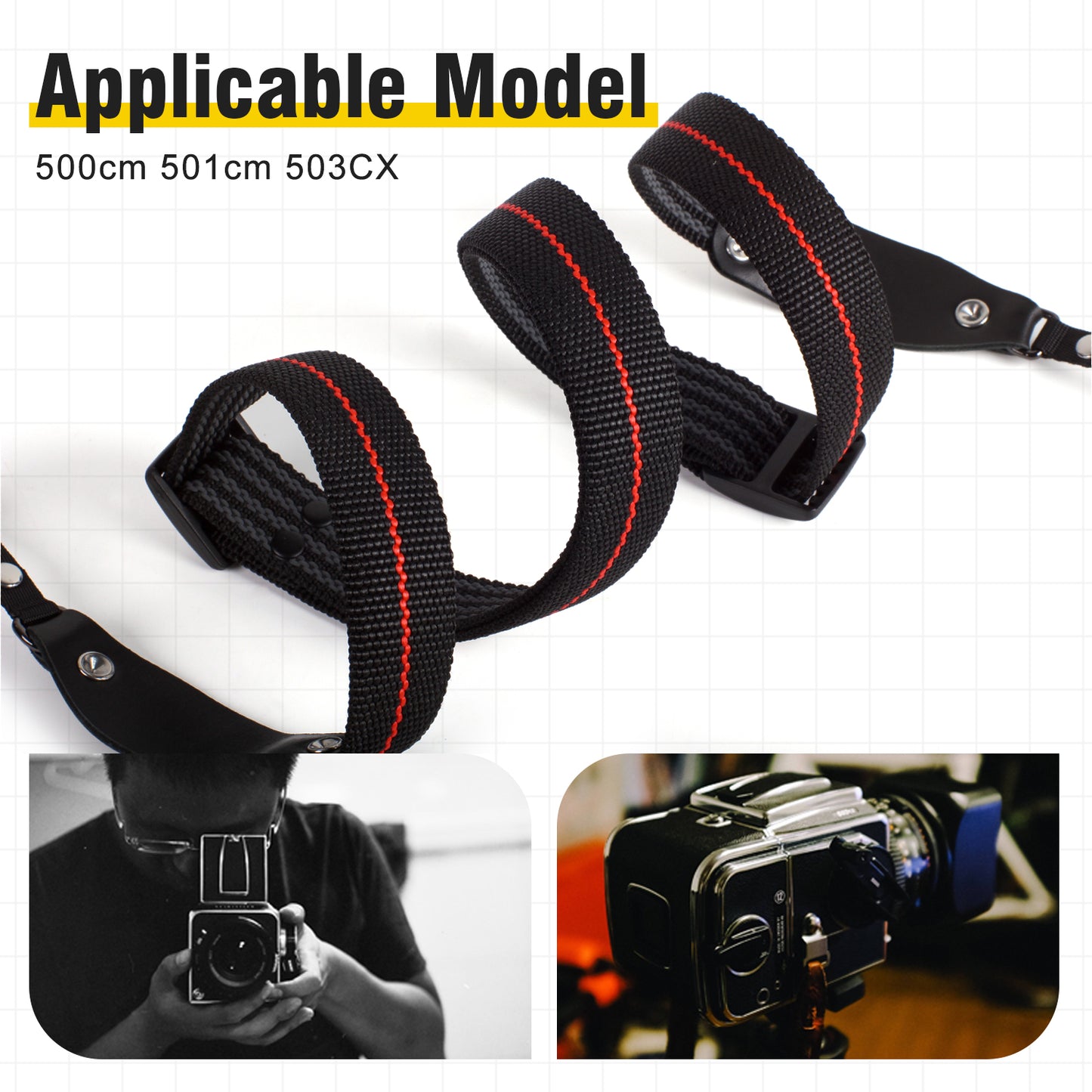 New Neck Shoulder Wide Nylon Strap For Hasselblad XPAN II SLR Camera Adjustable