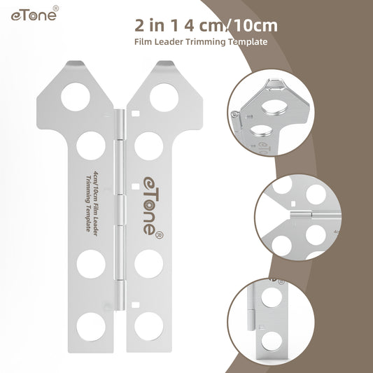 eTone 2 in 1 4cm/10cm Film Leader Trimming Cutting Template Tool Leica ABLON Style