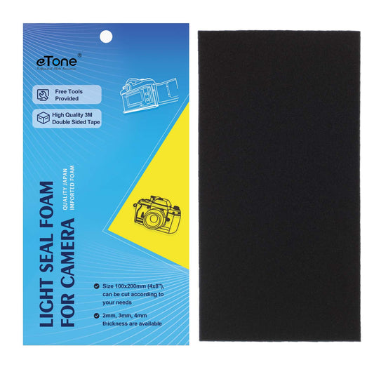 10x20cm Film Camera Back Seal Light Foam Kit Sponge Sheet Adhesive 2mm 3mm 4mm