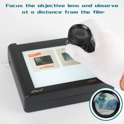 10X Loupe Magnifier Jeweler film viewer For 35mm Film Negative & Slide Viewer