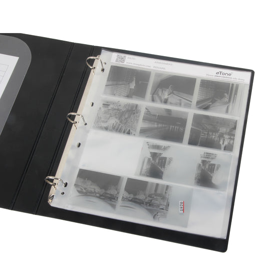 30x 120 Raccoglitore ad anelli Archiviazione Archiviazione Pagina Fogli Pellicola a colori in bianco e nero Diapositiva negativa